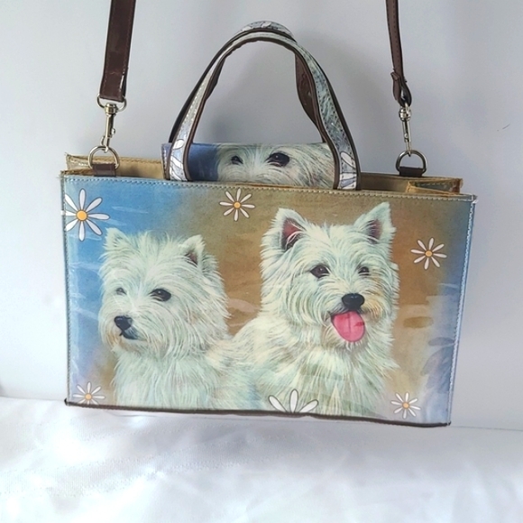 SCOTTIE  DOG TOTE BAG PURSE - Picture 3 of 5
